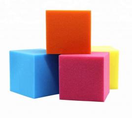 Поролоновые кубики 18/25 плотность размеры: 20/20/20 Зеленый, Голубой, Желтый, Оранжевый, Малиновый
